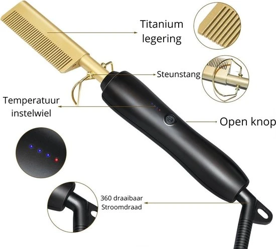Beste Verkoop ???? Everything You Want EYW 2 In 1 Elektrische Haarkam Deluxe – Stijlborstel – Mannen & Vrouwen – Kam – Stijlkam – Elektrische Kam – Hot Comb – Baardstijler – Baardkam – Elektrische Haarborstel – Magic Brush – 60/100W ???? 6 Beste Verkoop ???? Everything You Want EYW 2 In 1 Elektrische Haarkam Deluxe – Stijlborstel – Mannen & Vrouwen – Kam – Stijlkam – Elektrische Kam – Hot Comb – Baardstijler – Baardkam – Elektrische Haarborstel – Magic Brush – 60/100W ???? - Afbeelding 6