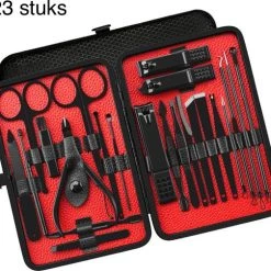 Beste deal ???? Royal WM Professionele Manicure Set - 23 Delig - Pedicure - Pedicure Set - Nagelknipper - Pincet - Puisten Verwijderaar ????