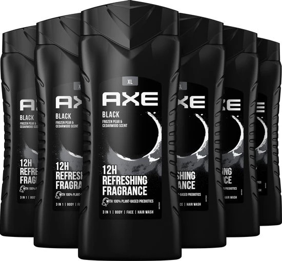 Promo ???? Axe Black Douchegel - 6 X 400 Ml - Voordeelverpakking ???? 1 Promo ???? Axe Black Douchegel - 6 X 400 Ml - Voordeelverpakking ????