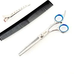 Uitgang ???? Styl@ Uitdunschaar - Kappersschaar - Effileerschaar - Coupeschaar - 6 Inch Haar Schaar - Kapperschaar Rechtshandig- GRATIS Kam En Haarclip ✨