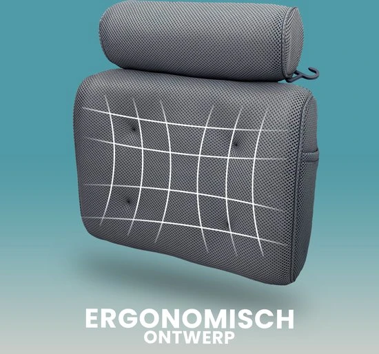 Beste Verkoop ???? House Of Essentials Luxe Spa Badkussen Grijs - Orthopedisch Spa Kussen Voor Rug/Schouders/Nek - 6 Anti Slip Zuignappen - Ergonomisch Design - Hoofdkussen Voor In Bad - Inclusief Loofah Scrub Spons ❤️ 10 Beste Verkoop ???? House Of Essentials Luxe Spa Badkussen Grijs - Orthopedisch Spa Kussen Voor Rug/Schouders/Nek - 6 Anti Slip Zuignappen - Ergonomisch Design - Hoofdkussen Voor In Bad - Inclusief Loofah Scrub Spons ❤️ - Afbeelding 10