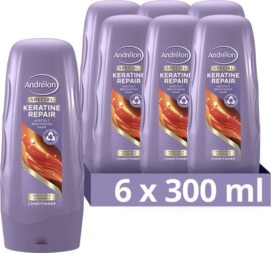 Beste Pirce ???? Andrélon Keratine Repair Conditioner - 6 X 300 Ml - Voordeelverpakking ???? 1 Beste Pirce ???? Andrélon Keratine Repair Conditioner - 6 X 300 Ml - Voordeelverpakking ????