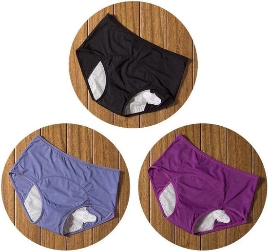 Hete verkoop ???? WiseGoods Menstruatie Ondergoed - Hoge Taille Onderbroek - Wasbaar - Incontinentie Vrouw - Period Underwear - M/L - 3 Stuks ❤️ 1 Hete verkoop ???? WiseGoods Menstruatie Ondergoed - Hoge Taille Onderbroek - Wasbaar - Incontinentie Vrouw - Period Underwear - M/L - 3 Stuks ❤️