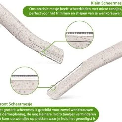 Flash-uitverkoop ???? INTER-ESQUE Wenkbrauw Mesje - Eyebrow Razor - Dermaplaning - Scheermesjes Gezicht - Wenkbrauw Scheermesje Van Tarwestro - 6 Stuks 3x Groot + 3x Klein ???? -Weleda Shop 550x517 4