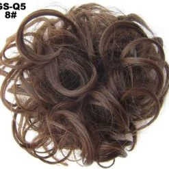Groothandel ???? Haar Wrap, Brazilian Hairextensions Knotje Bruin 8# ????