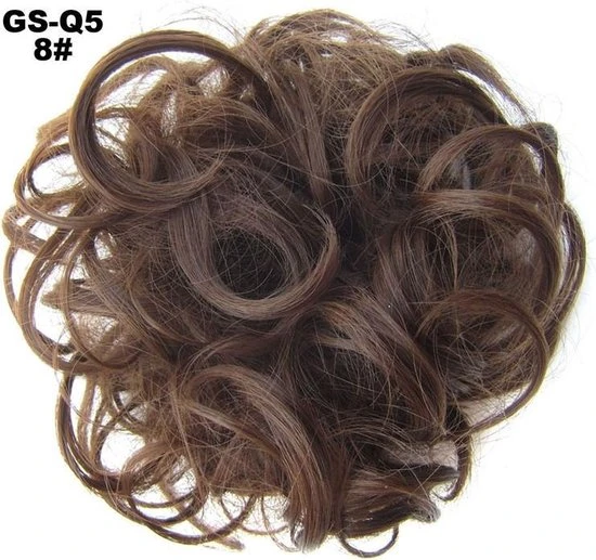 Groothandel ???? Haar Wrap, Brazilian Hairextensions Knotje Bruin 8# ???? 1 Groothandel ???? Haar Wrap, Brazilian Hairextensions Knotje Bruin 8# ????