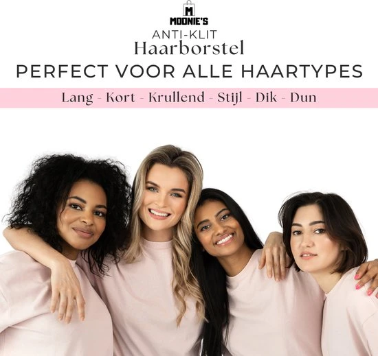 Coupon ???? MOONIE'S® Anti-Klit Haarborstel - Haarborstel - Haarkam - Rond - Roze ⭐ 4 Coupon ???? MOONIE'S® Anti-Klit Haarborstel - Haarborstel - Haarkam - Rond - Roze ⭐ - Afbeelding 4
