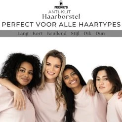 Top 10 ???? MOONIE'S® Anti-Klit Haarborstel - Met Luxe Handvat - Haarborstel - Curved - Föhn Haarborstel - Zwart ???? -Weleda Shop 550x519 3