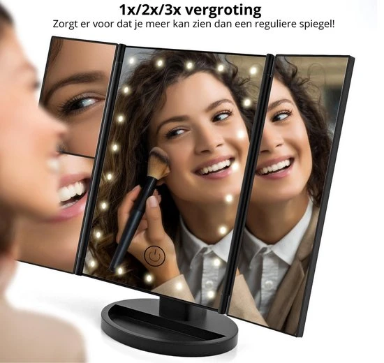 Top 10 ✨ Simver Spiegel Met LED Dragen Verlichting - Valentijn Cadeautje - Cosmetica / Visagie Spiegel - Make-upspiegel - Wit ???? 1 Top 10 ✨ Simver Spiegel Met LED Dragen Verlichting - Valentijn Cadeautje - Cosmetica / Visagie Spiegel - Make-upspiegel - Wit ????