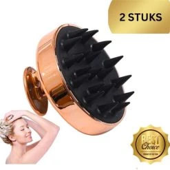 Goedkoopste ???? BeautyFit Scalp Massager - 2 Stuks - Anti Roos - Shampoo Brush - Scalp Brush - Hoofdhuid Massage Borstels - Haargroei Versneller - Haargroei Producten - Haarborstel - Sinterklaas Cadeautjes - Kerst Cadeau - Black Friday 2022 Deals - Schoencadeautjes ????