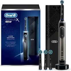 Promo ???? Oral B Oral-B Genius X 20000 - Luxe Edition Antracietgrijs - Elektrische Tandenborstel - 1 Handvat En 4 Opzetborstels ???? -Weleda Shop 550x531 1