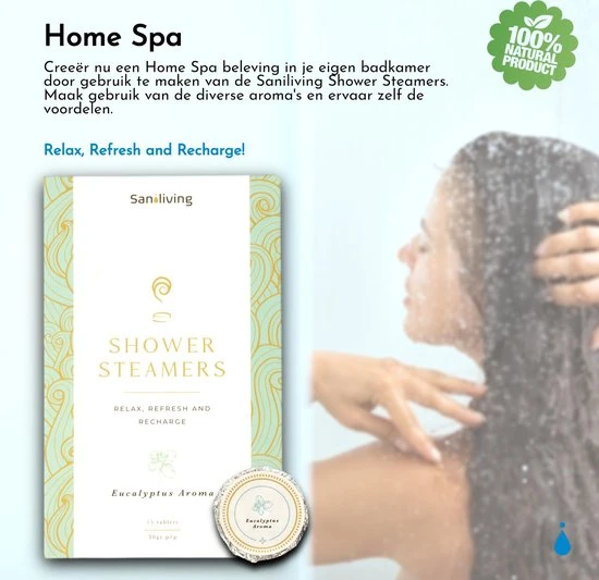 Beste Pirce ???? Saniliving Eucalyptus Bruisballen Voor Douche 15 Stuks - Shower Steamer Met Etherische Olie - Natuurlijk En Dierproefvrij ???? 12 Beste Pirce ???? Saniliving Eucalyptus Bruisballen Voor Douche 15 Stuks - Shower Steamer Met Etherische Olie - Natuurlijk En Dierproefvrij ???? - Afbeelding 12