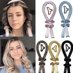 Flash-uitverkoop ???? Without Lemons Heatless Curls ZWART Heatless Haarkruller | Haarkruller Met Haarklem En Twee Scrunchies |Zijde Haarkruller |Heatless Curling Ribbon Silk | Musthave | Vrouwen |Cadeau |Gezonde Haren |Trend |TikTok ????
