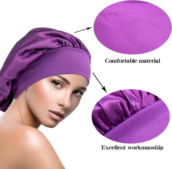 Aanbiedingen ???? Sleapie Satijnen Slaapmuts - Bonnet - Haarverzorging - Dames Slaapmuts - Soft Bonnet Slaapmuts - Satijnen Slaapmuts - Satijn Bonnet - Bonnet - Nachtmuts - Sleep Cap ???? 2 Aanbiedingen ???? Sleapie Satijnen Slaapmuts - Bonnet - Haarverzorging - Dames Slaapmuts - Soft Bonnet Slaapmuts - Satijnen Slaapmuts - Satijn Bonnet - Bonnet - Nachtmuts - Sleep Cap ???? - Afbeelding 2