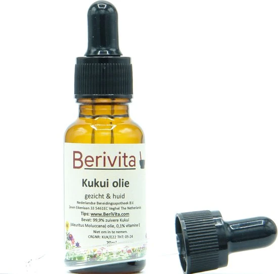 Flash-uitverkoop ???? Berivita Kukui Olie Puur 20ml Pipetfles - Huidolie ???? 1 Flash-uitverkoop ???? Berivita Kukui Olie Puur 20ml Pipetfles - Huidolie ????