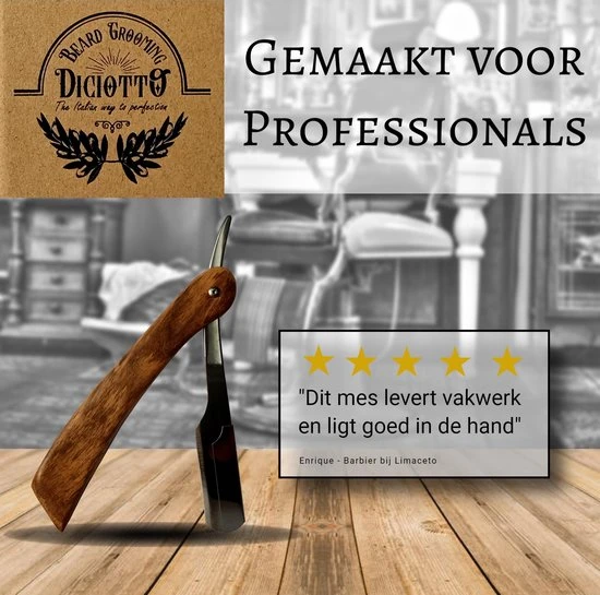 Goedkoopste ???? Diciotto Barbiersmes - Shavette - Scheermes - Open Scheermes - Straight Razor - Klapmes - Klassiek Scheermes ???? 6 Goedkoopste ???? Diciotto Barbiersmes - Shavette - Scheermes - Open Scheermes - Straight Razor - Klapmes - Klassiek Scheermes ???? - Afbeelding 6