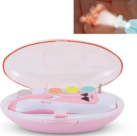 Kopen ???? Allsa Baby Nagelvijl - Elektrische Nagelvijl - Ook Voor Volwassenen - LED Licht - Baby Cadeau - Roze ???? 4 Kopen ???? Allsa Baby Nagelvijl - Elektrische Nagelvijl - Ook Voor Volwassenen - LED Licht - Baby Cadeau - Roze ???? - Afbeelding 4