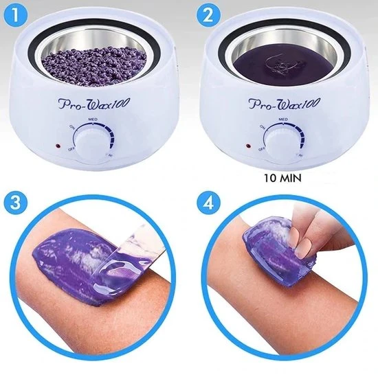 Korting ???? A&K Verwarmde Wax Ontharingsapparaat - Inclusief 4x100g Hars Beans + 40 Sticks - Harsapparaat - Heater Wax Hair Remover - Zwart ✔️ 5 Korting ???? A&K Verwarmde Wax Ontharingsapparaat - Inclusief 4x100g Hars Beans + 40 Sticks - Harsapparaat - Heater Wax Hair Remover - Zwart ✔️ - Afbeelding 5