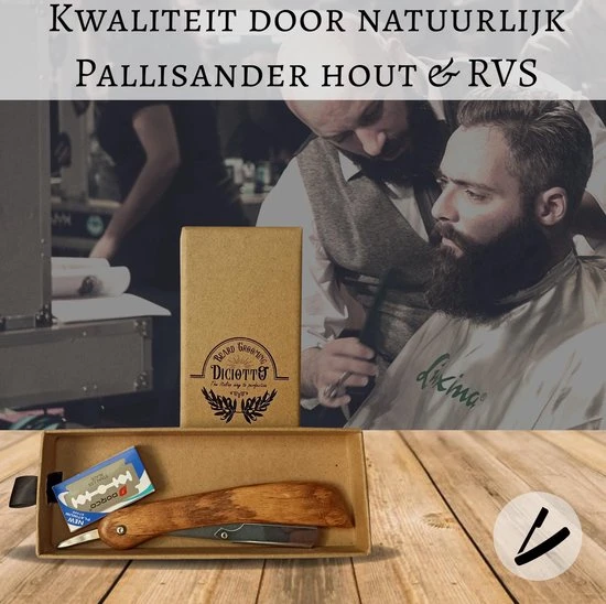 Goedkoopste ???? Diciotto Barbiersmes - Shavette - Scheermes - Open Scheermes - Straight Razor - Klapmes - Klassiek Scheermes ???? 4 Goedkoopste ???? Diciotto Barbiersmes - Shavette - Scheermes - Open Scheermes - Straight Razor - Klapmes - Klassiek Scheermes ???? - Afbeelding 4