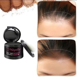 Groothandel ???? Niyelle Haarpoeder Donker Bruin - Haarverf - Haarvezels - Hair Powder Voor De Haarlijn En Kruin - 4 Gram ❤️