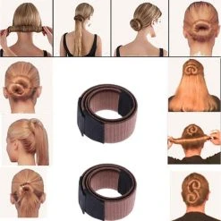 Goedkoopste ???? Merkloos 2x Knot Maker - Maak De Perfecte Haarknot - Bun Maker - Lichtbruin ❤️ -Weleda Shop 550x550 100