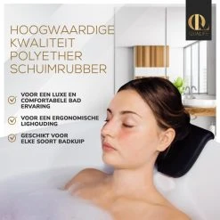 Begroting ???? QuaLife Badkussen Zwart Met Gratis Bruisbal - Luxe Nekkussen Bad - Hoofdsteun Spa En Jacuzzi - Orthopedisch Hoofd Kussen Met Zuignappen - Waterdicht - Schuimrubber ???? -Weleda Shop 550x550 122