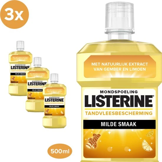 Goedkoopste ???? LISTERINE Fresh Ginger & Lime Mondwater, Met Gember- En Limoenextract, Mondspoeling Zonder Alcohol, Voor Een Frisse Adem, 3 X 500 Ml ???? 1 Goedkoopste ???? LISTERINE Fresh Ginger & Lime Mondwater, Met Gember- En Limoenextract, Mondspoeling Zonder Alcohol, Voor Een Frisse Adem, 3 X 500 Ml ????