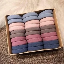 Beste Pirce ???? MINIIYOU Set 30 Stuks Meisjes - Dames Haar Elastiekjes Gekleurd - Elastisch Goede Kwaliteit Elastieken Zonder Metaal - 4 Cm Diameter - Rekbaar - Zonder Doosje Geleverd ????