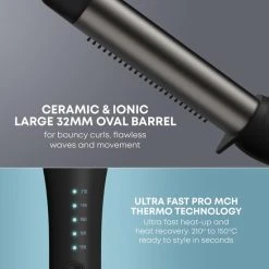 Flash-uitverkoop ✨ Revamp Progloss Perfect Finish Waver Stijltang - Geschikt Voor Waves - Stijltang 32 Mm - Intrekbare Koele Borstelharen ???? -Weleda Shop 550x550 295