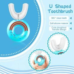 Nieuw ???? Belenthi Tandenborstel Kind-Handtandenborstel Voor Kinderen-2 Tot 12 Jaar-Zachte Silliconen-Baby Tandenborstel-Tandenborstel Baby En Peuter - U-Vormig - 360 Graden-Bijtringen-peutertandenborstel-U Vorm ???? -Weleda Shop 550x550 364