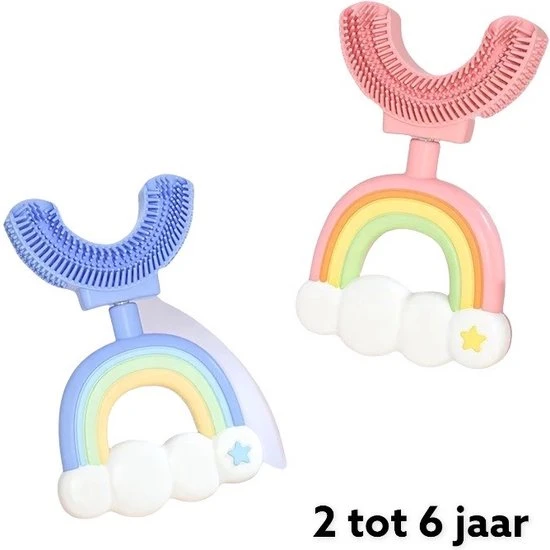 Top 10 ???? Medies - 360° U-vormige Kindertandenborstel Regenboog Roze | Baby Tandenborstel | Kindertandenborstel | Peuter Tandenborstel | U-vorm - Siliconen - Bpa Free - 2 Tot 7 Jaar ⭐ 4 Top 10 ???? Medies - 360° U-vormige Kindertandenborstel Regenboog Roze | Baby Tandenborstel | Kindertandenborstel | Peuter Tandenborstel | U-vorm - Siliconen - Bpa Free - 2 Tot 7 Jaar ⭐ - Afbeelding 4