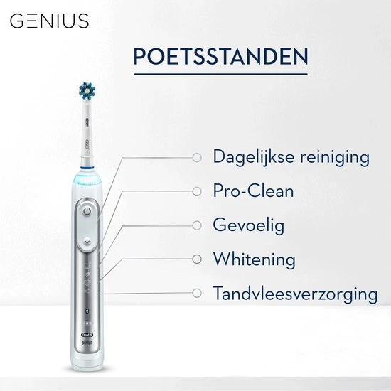 Begroting ???? Oral B Oral-B Genius 8000N - Elektrische Tandenborstel - Wit ✔️ 11 Begroting ???? Oral B Oral-B Genius 8000N - Elektrische Tandenborstel - Wit ✔️ - Afbeelding 11