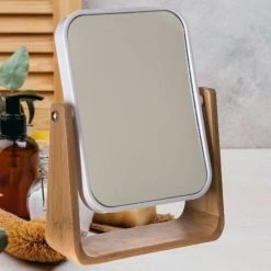 Beste recensies van ???? Merkloos Decopatent® - Staande 360° Makeup Spiegel - Scheerspiegel - Badkamerspiegel - Glas Spiegel Achterkant 3x Vergrotend - Wit Bamboe ???? -Weleda Shop 550x550 483