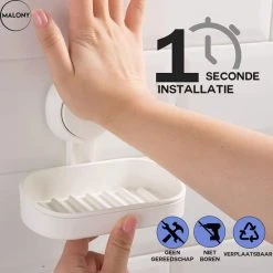 Flash-uitverkoop ???? Malony Zeepbakje Met Zuignap - Zeephouder - Badkamer Accessoires - 2 Lagen - Hangend Of Staand - Wit ???? 19 Flash-uitverkoop ???? Malony Zeepbakje Met Zuignap - Zeephouder - Badkamer Accessoires - 2 Lagen - Hangend Of Staand - Wit ???? -Weleda Shop 550x550 524
