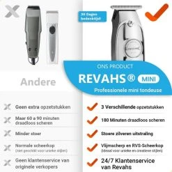 Flash-uitverkoop ???? Revahs Professionele Trimmer Mannen - Tondeuse Cheveux - Haartrimmer - Baardtrimmer - Hair Clipper - Hoofdhaar - Baard Haar ✔️ -Weleda Shop 550x550 530