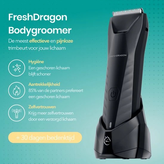 Goedkoopste ???? FreshDragon Bodygroomer Mannen - Schaamhaar Trimmer - Manscaped - Body Shaver - Body Trimmer Heren ???? 6 Goedkoopste ???? FreshDragon Bodygroomer Mannen - Schaamhaar Trimmer - Manscaped - Body Shaver - Body Trimmer Heren ???? - Afbeelding 6