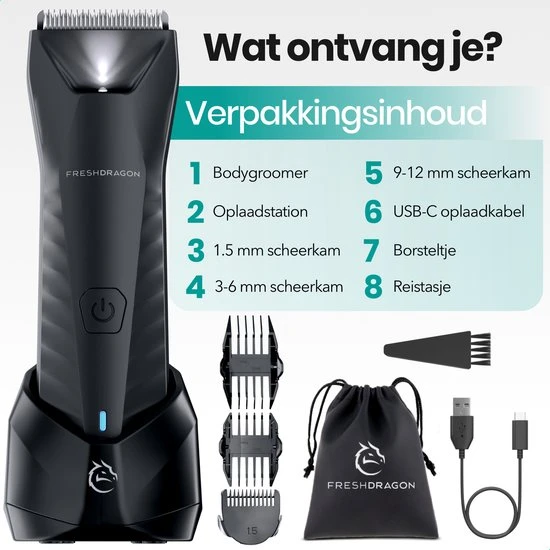 Goedkoopste ???? FreshDragon Bodygroomer Mannen - Schaamhaar Trimmer - Manscaped - Body Shaver - Body Trimmer Heren ???? 8 Goedkoopste ???? FreshDragon Bodygroomer Mannen - Schaamhaar Trimmer - Manscaped - Body Shaver - Body Trimmer Heren ???? - Afbeelding 8