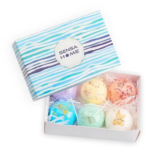 Begroting ???? SensaHome 100% Natuurlijke Bruisballen Voor In Bad - 6 Etherische Aroma Badbommen - Handmade Bath Bombs - Giftset ???? 1 Begroting ???? SensaHome 100% Natuurlijke Bruisballen Voor In Bad - 6 Etherische Aroma Badbommen - Handmade Bath Bombs - Giftset ????
