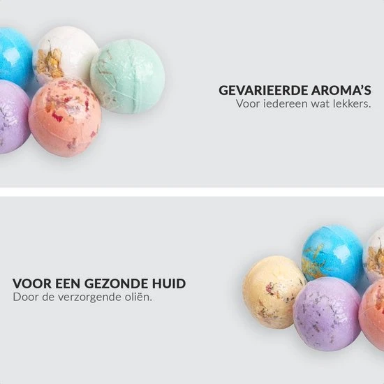 Begroting ???? SensaHome 100% Natuurlijke Bruisballen Voor In Bad - 6 Etherische Aroma Badbommen - Handmade Bath Bombs - Giftset ???? 3 Begroting ???? SensaHome 100% Natuurlijke Bruisballen Voor In Bad - 6 Etherische Aroma Badbommen - Handmade Bath Bombs - Giftset ???? - Afbeelding 3