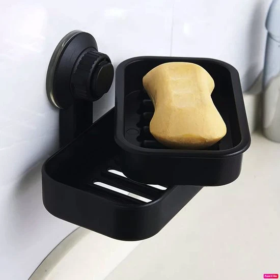 Groothandel ???? Merkloos Hangend Zeepbakje Met Zuignap - Zeephouder - Badkamer Accessoires - 2 Lagen - Vrijstaand Of Wandgemonteerd - Zwart ???? 1 Groothandel ???? Merkloos Hangend Zeepbakje Met Zuignap - Zeephouder - Badkamer Accessoires - 2 Lagen - Vrijstaand Of Wandgemonteerd - Zwart ????