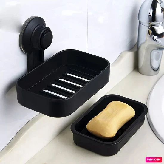 Groothandel ???? Merkloos Hangend Zeepbakje Met Zuignap - Zeephouder - Badkamer Accessoires - 2 Lagen - Vrijstaand Of Wandgemonteerd - Zwart ???? 2 Groothandel ???? Merkloos Hangend Zeepbakje Met Zuignap - Zeephouder - Badkamer Accessoires - 2 Lagen - Vrijstaand Of Wandgemonteerd - Zwart ???? - Afbeelding 2