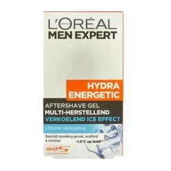 Uitgang ???? L’Oréal Paris Men Expert L’Oréal Men Expert Hydra Energetic Ice Effect Aftershave - 100 Ml - Gel ???? -Weleda Shop 550x550 581