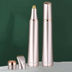 Goedkoopste ???? Finesse 3 In 1 Wenkbrauw Trimmer - Rose Gold - Gezichtsontharing - Eyebrow Razor - Precisietrimmer - Epileerapparaat Dames - 3 Verschillende Kopstukken - Waterbestendig - Ladyshave ❤️ -Weleda Shop 550x550 65