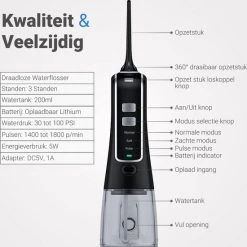 Begroting β TIGIOO - Waterflosser - Monddouche - Draadloos & Oplaadbaar - Zwart 300ml ???? 18 Begroting β TIGIOO - Waterflosser - Monddouche - Draadloos & Oplaadbaar - Zwart 300ml ???? -Weleda Shop 550x553 2