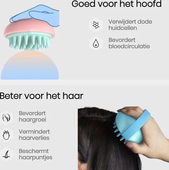 Begroting ???? Your Daily Goods Luxe Massage Haarborstel – Hoofdhuid Hoofdborstel – Haargroei - Antiroos - Wit/Grijs ???? 6 Begroting ???? Your Daily Goods Luxe Massage Haarborstel – Hoofdhuid Hoofdborstel – Haargroei - Antiroos - Wit/Grijs ???? - Afbeelding 6