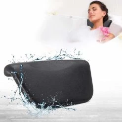 Goedkoop ❤️ Relax4balance Luxe Spa Badkussen – Spa Nekkussen – Hoofdkussen Bad – Hoofdsteun Bad - Jacuzzi - Ontspanning - Badkussen Met Zuignappen - Badkussens Voor In Bad - Zwart ????