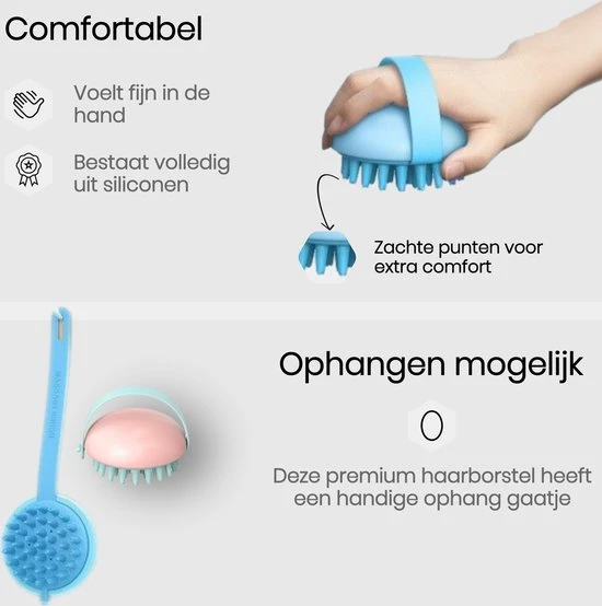 Begroting ???? Your Daily Goods Luxe Massage Haarborstel – Hoofdhuid Hoofdborstel – Haargroei - Antiroos - Wit/Grijs ???? 7 Begroting ???? Your Daily Goods Luxe Massage Haarborstel – Hoofdhuid Hoofdborstel – Haargroei - Antiroos - Wit/Grijs ???? - Afbeelding 7