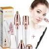 Promo ???? Mystige 2 In 1 Wenkbrauw Trimmer INCLUSIEF Wenkbrauw Scheermesje - Elektrische Precisietrimmer Voor Vrouwen - Epilator - USB Oplaadbaar ????