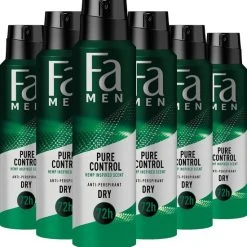 Beste Verkoop ⌛ Fa Men Pure Hemp Deo Spray 6x 150ml - Voordeelverpakking ????