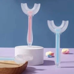 Beste Verkoop ???? Belenthi Tandenborstel Kind Met Zuignap-Handtandenborstel Voor Kinderen-2 Tot 12 Jaar-Zachte Silliconen-Baby Tandenborstel-Tandenborstel Baby En Peuter - U-Vormig - 360 Graden-Bijtringen-peutertandenborstel-U Vorm ⭐ -Weleda Shop 550x565 11